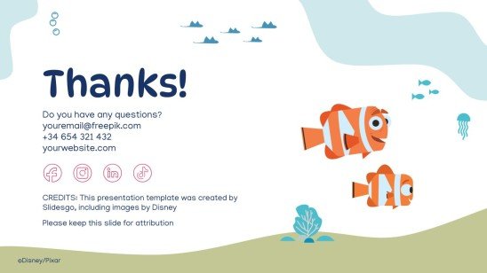 Findet Nemo Präsentationsvorlage