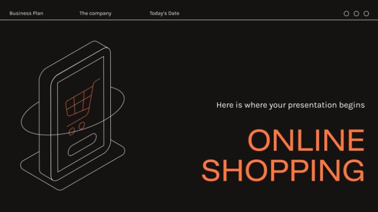 Achats en ligne Modèles de présentation
