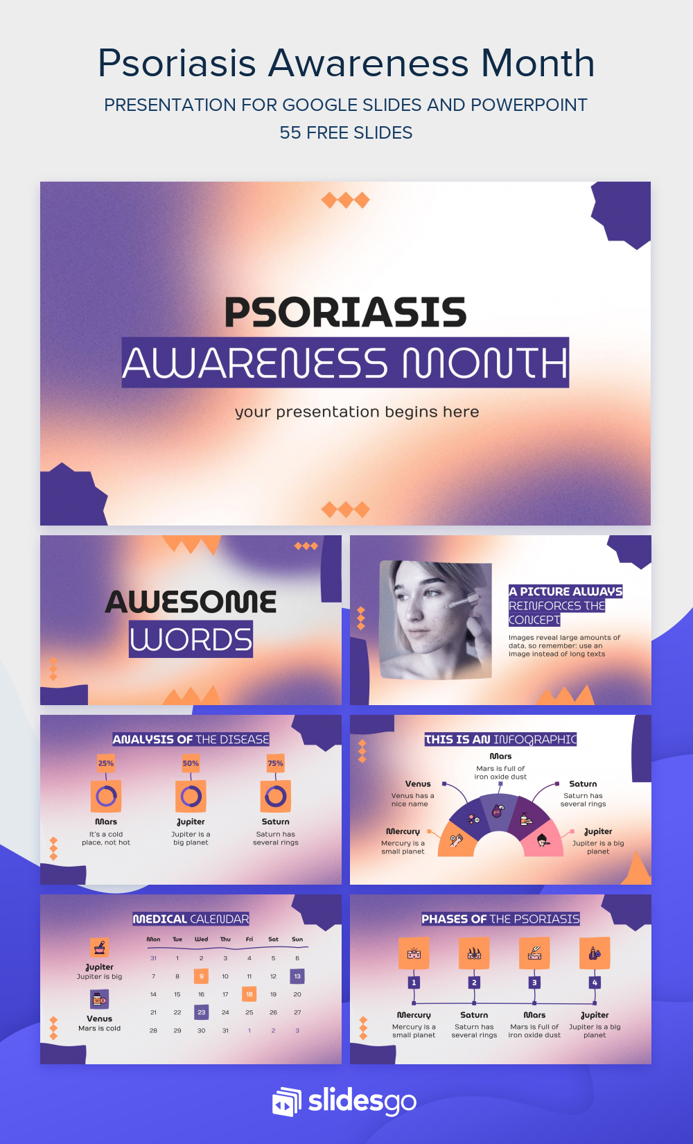 Psoriasis Awareness Month | Google Slides & PowerPoint