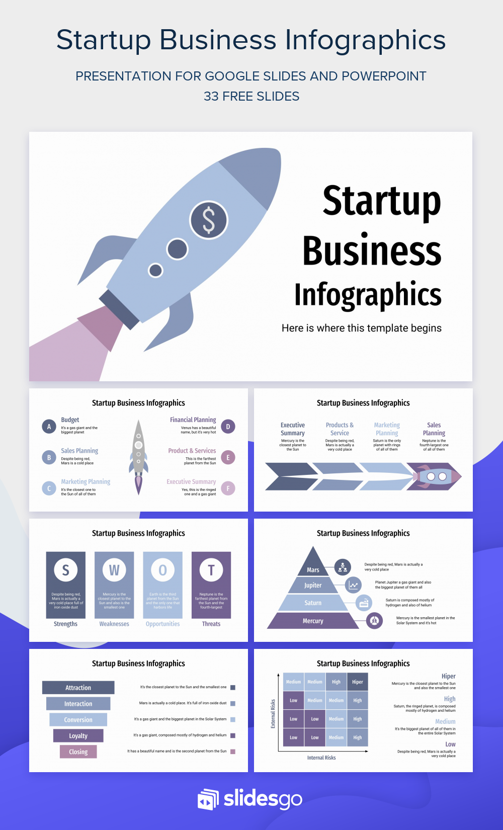 Startup Business Infographics | Google Slides & PPT template
