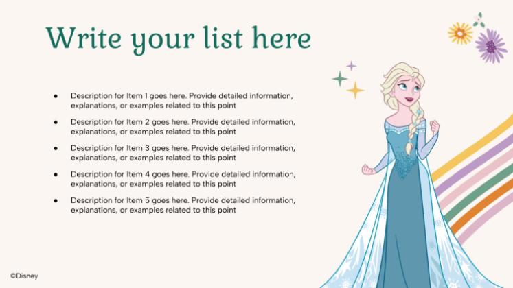 Plantilla de presentación Frozen: Elsa y Anna