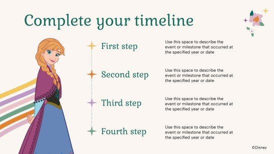 Plantilla de presentación Frozen: Elsa y Anna