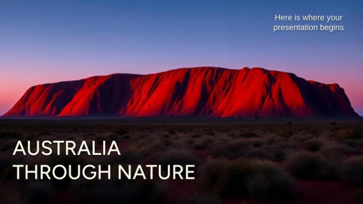 L'Australie à travers la nature Modèles de présentation