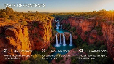 L'Australie à travers la nature Modèles de présentation