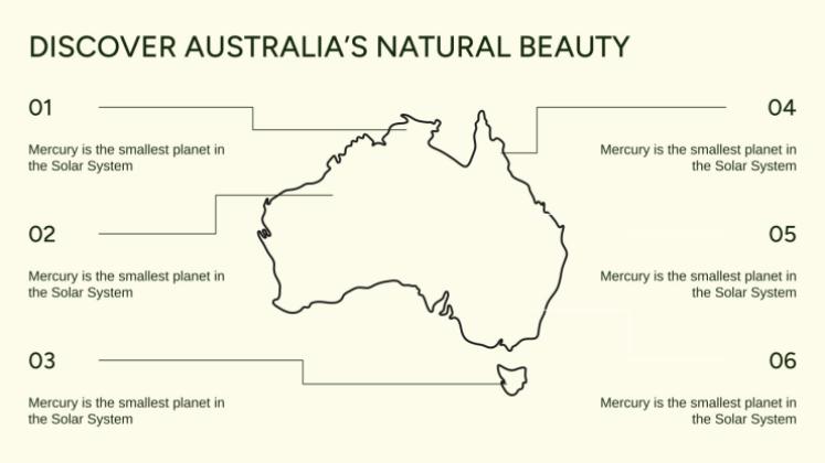 L'Australie à travers la nature Modèles de présentation
