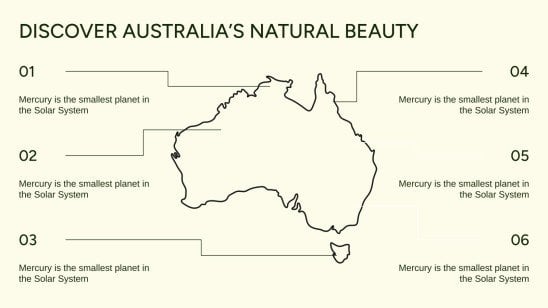 L'Australie à travers la nature Modèles de présentation