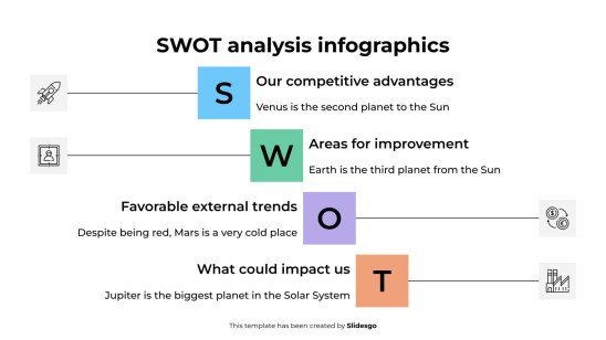 Infographies d'analyse SWOT Modèles de présentation