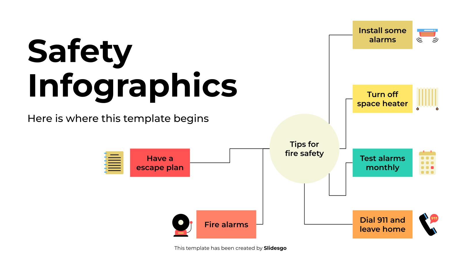 Safety Infographics presentation template 