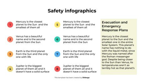 Plantilla de presentación Infografías de seguridad