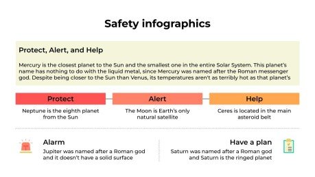 Plantilla de presentación Infografías de seguridad