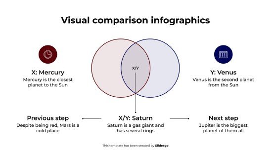 시각적 비교 인포그래픽 프레젠테이션 템플릿