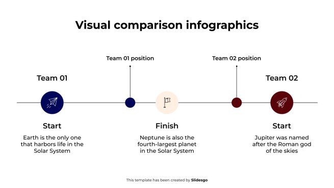 시각적 비교 인포그래픽 프레젠테이션 템플릿