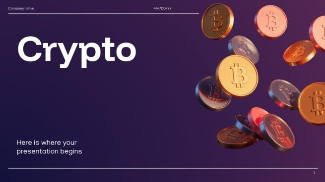 Modelo de apresentação Criptomoeda