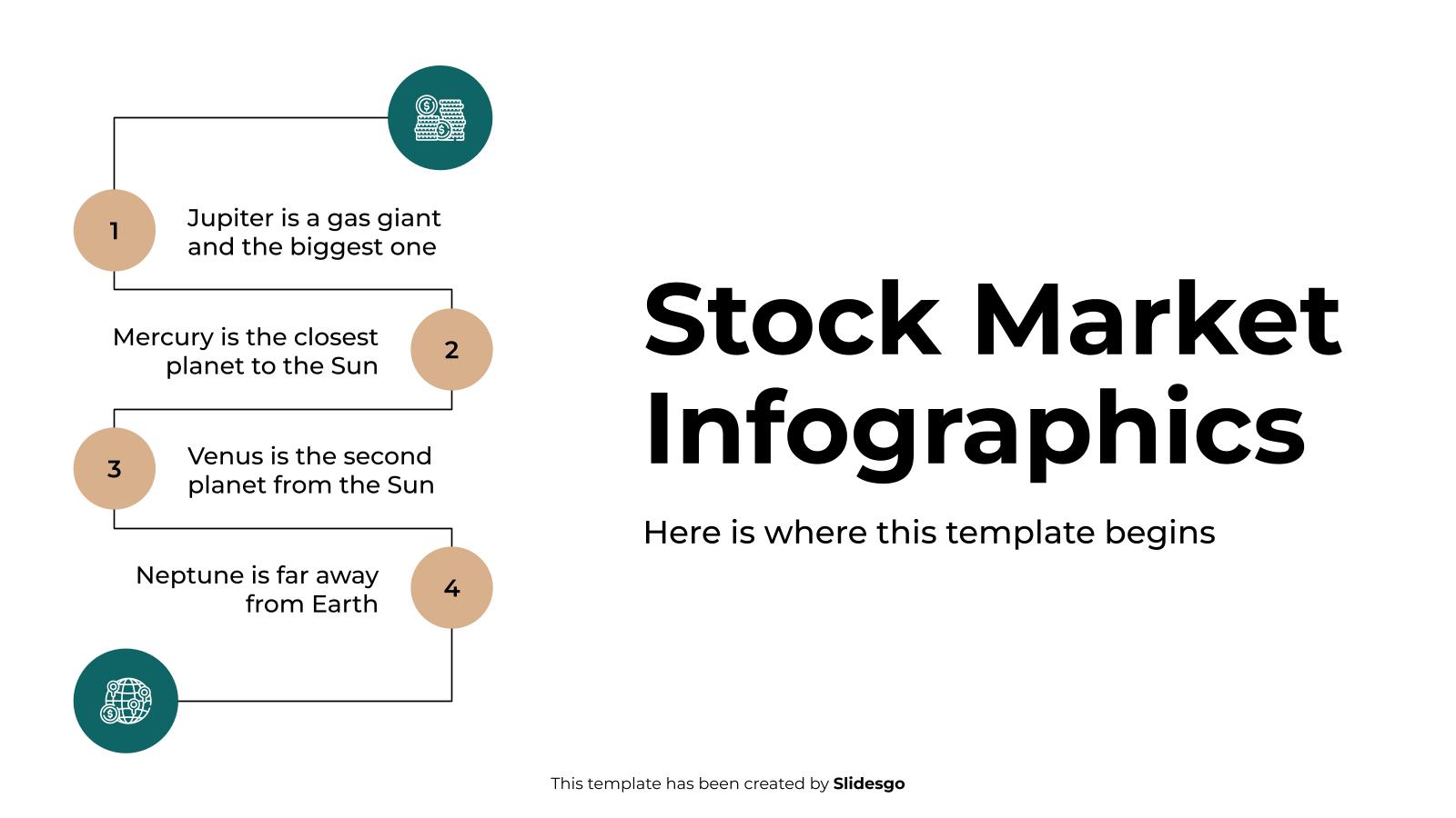 주식 시장 인포그래픽 프레젠테이션 템플릿