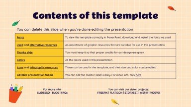 Présentation de rentrée Modèles de présentation