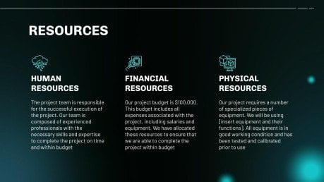 AI Tech Project presentation template 