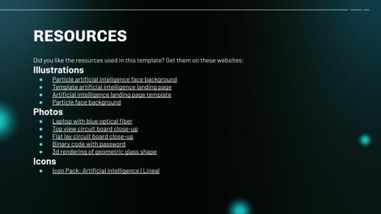 AI Tech Project presentation template 