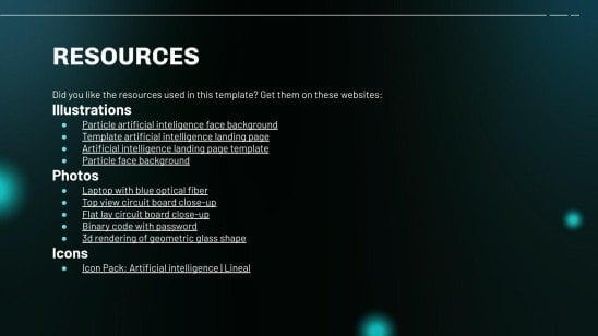 AI Tech Project presentation template 