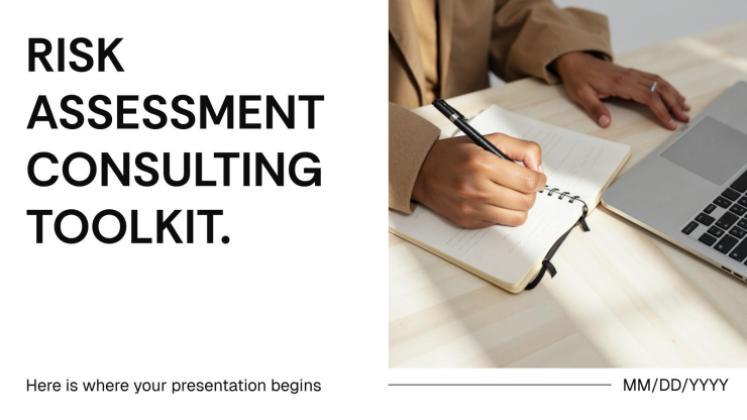위험 평가 컨설팅 툴킷 프레젠테이션 템플릿