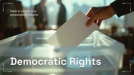 Democratic Rights presentation template 