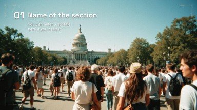 Democratic Rights presentation template 