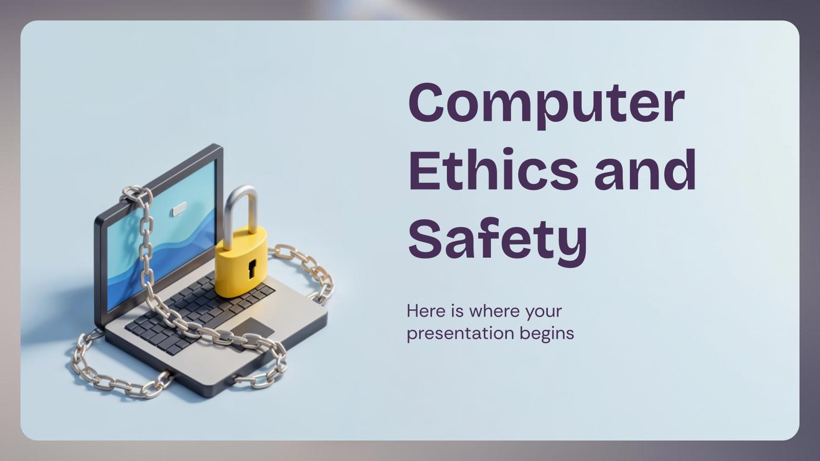 Computerethik und -sicherheit Präsentationsvorlage