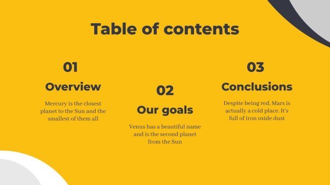 Thème marketing abstrait jaune Modèles de présentation