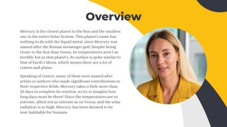 Thème marketing abstrait jaune Modèles de présentation