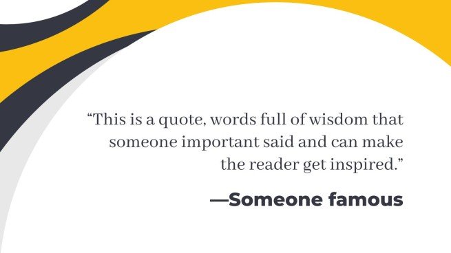 Thème marketing abstrait jaune Modèles de présentation