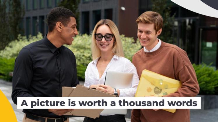 Thème marketing abstrait jaune Modèles de présentation