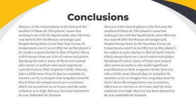 Thème marketing abstrait jaune Modèles de présentation