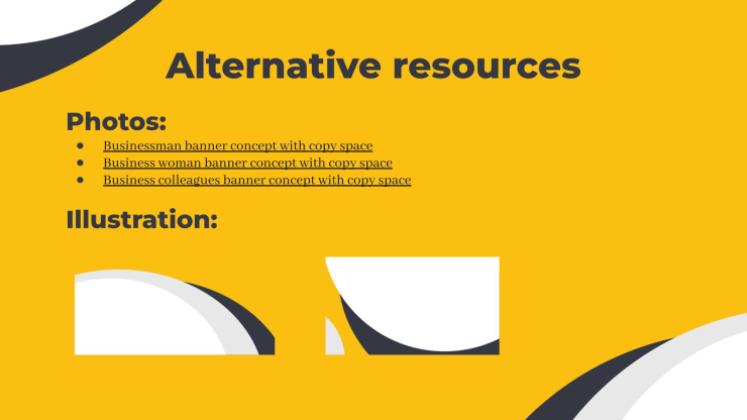 Thème marketing abstrait jaune Modèles de présentation