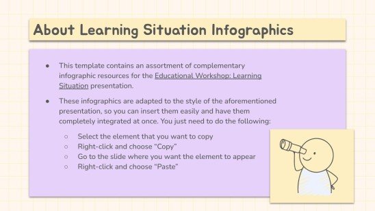 Plantilla de presentación Infografías Jornada pedagógica: situación educativa