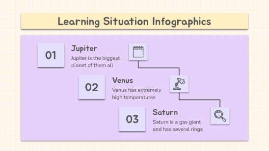 Plantilla de presentación Infografías Jornada pedagógica: situación educativa