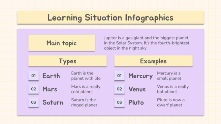 Plantilla de presentación Infografías Jornada pedagógica: situación educativa