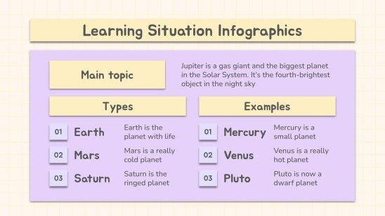 Plantilla de presentación Infografías Jornada pedagógica: situación educativa