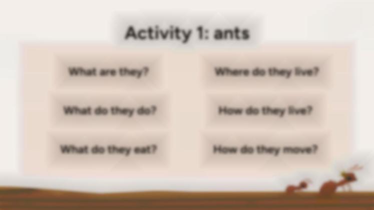 Plantilla de presentación Situación de aprendizaje: investigación sobre hormigas