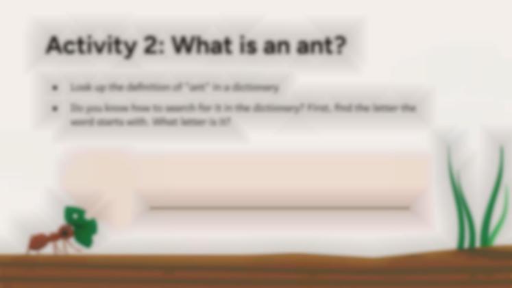 Plantilla de presentación Situación de aprendizaje: investigación sobre hormigas