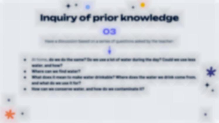 Lernsituation: Warum sollten wir uns um das Wasser kümmern? Präsentationsvorlage