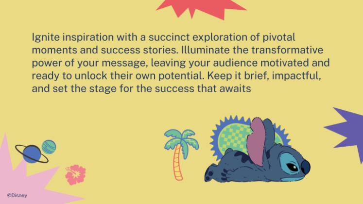 Stitch Präsentationsvorlage