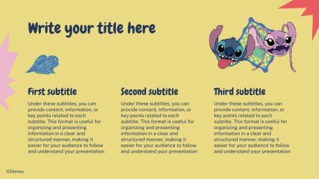 Stitch Präsentationsvorlage