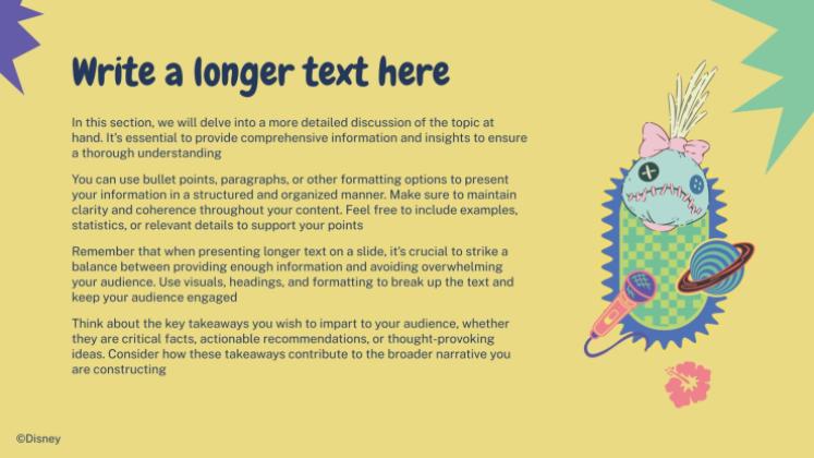 Stitch Präsentationsvorlage