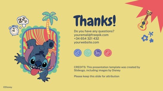Stitch Präsentationsvorlage