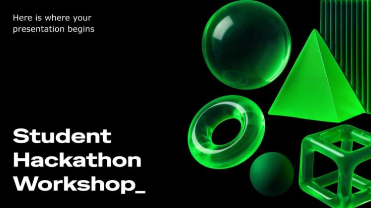Studentischer Hackathon-Workshop Präsentationsvorlage