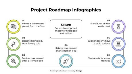 Project Roadmap Infographics presentation template 