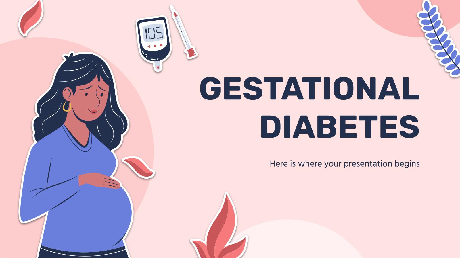 Schwangerschaftsdiabetes Präsentationsvorlage