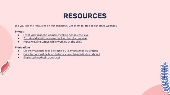 Diabète gestationnel Modèles de présentation