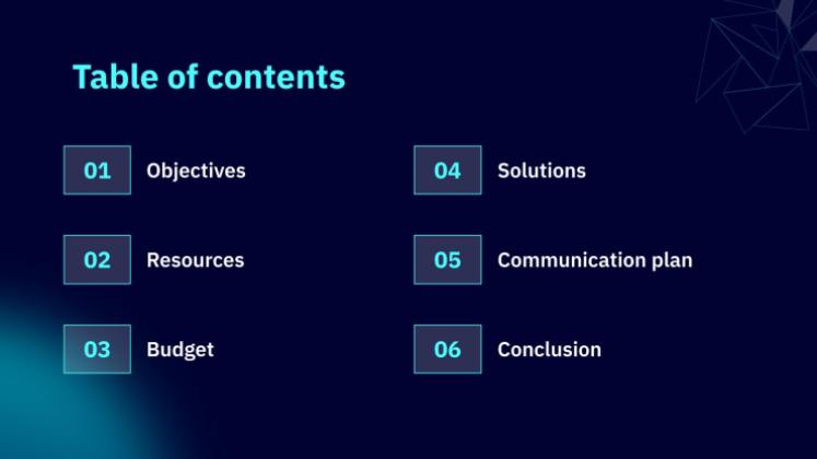 AI Tech Project Proposal presentation template 