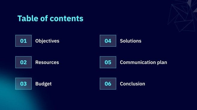 AI Tech Project Proposal presentation template 