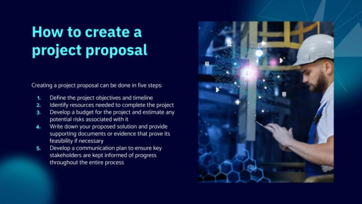 AI Tech Project Proposal presentation template 